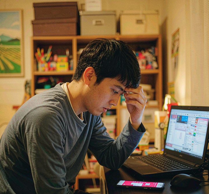 經營者被訊息轟炸、扶額疲憊